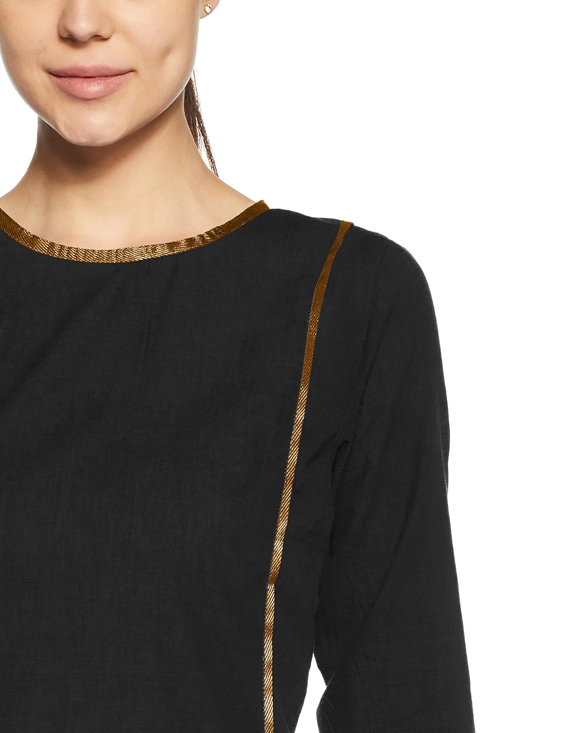 fabindia women's plain regular fit cotton shirt