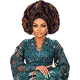 Nigerian Women's hat African gele Head wrap for Women,auto gele Nigerian Headwear,Turbans for Women Weddings Parties Event