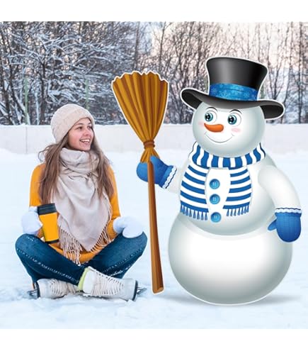 Un bonhomme de neige au crochet, decoration de noël / hiver - Un grand marché