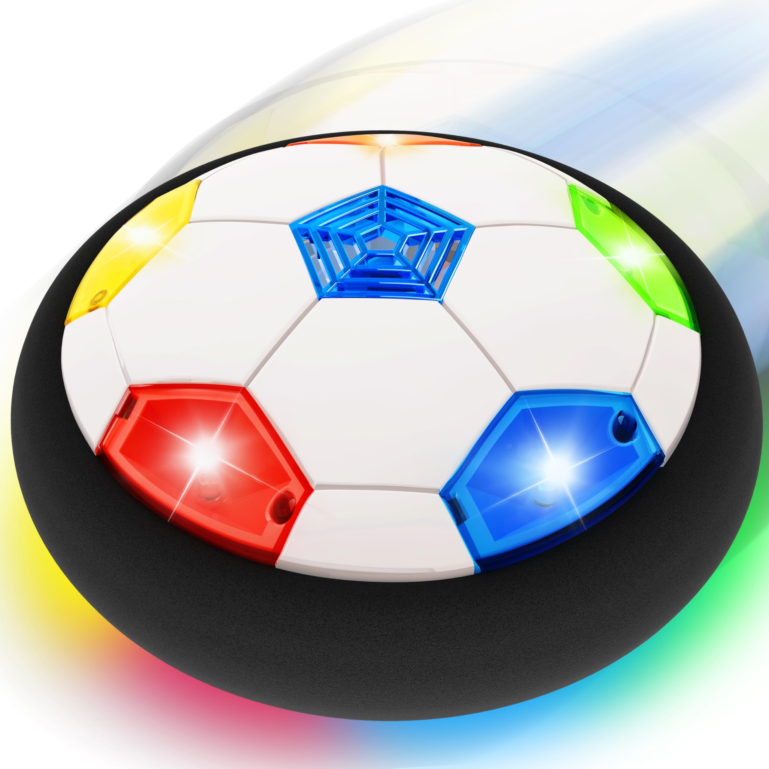 Photo 1 of ***DAMAGED - SEE NOTES/PICTURES*** Hover Soccer Ball for Kids, Light-Up Soccers Ball Boys Toys, Kids Training Hover Balls Indoor Toy Games, Birthday Gifts for Kid Age 4, 5, 6, 7, 8-10 Year Old Boy - Soccer