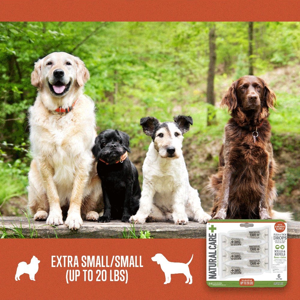 Reviews Natural Care Flea and Tick Drops XS/S (up to 20lbs) Spoton
