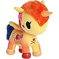 Aurora® Enchanting ©Tokidoki Flower Power Tulip Unicorno Stuffed Animal - Bright & Colorful Design - Showpiece Plush - Orange 7.5 Inches