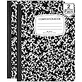 ENVO Composition Notebooks, Wide Ruled Composition Notebook, Black Marble Covers Composition Notebook, 100 sheets, Bulk (2, Wide Ruled)