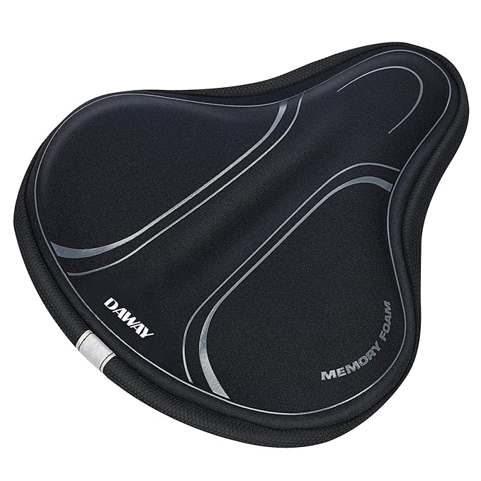 DAWAY Memory Foam Bike Seat Cover C3 Extra Soft Pad Most Comfortable