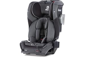 Diono Radian 3QXT SafePlus 4-in-1 Rear and Forward Facing Convertible Car Seat, Safe Plus Engineering, 4 Stage Infant Protection, 10 Years 1 Car Seat, Slim Fit 3 Across, Gray Slate