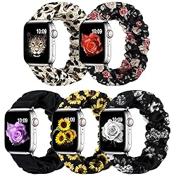 WANLISS 5 Pack Scrunchie Band Compatible for Apple