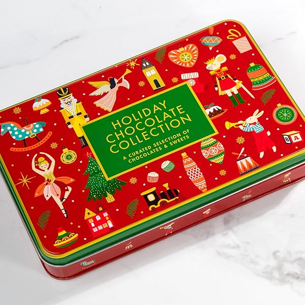 A GIFT INSIDE HOLIDAY CHOCOLATE CHRISTMAS COLLECTION GIFT TIN