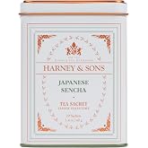 Harney &amp; Sons Classic Japanese Sencha Green Tea, 20 Sachets in Tin | Japanese sencha green tea from Shizuoka with a smooth, fresh flavor. Contains caffeine.