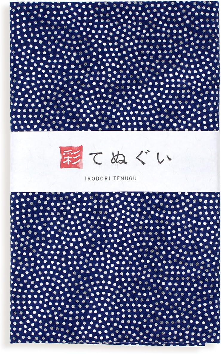 KOMESICHI Irodori Tenugui Japanese Hand Towel Shark Pattern Normal Type