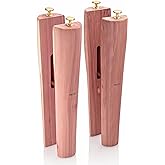 HOUNDSBAY Cedar Boot Tree Shaft Shaper, Tall Boot Inserts Shape Holders - Boot Trees, Stand for Men & Women