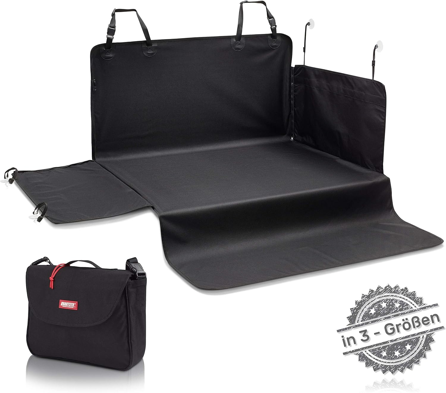 BARTSTR Hochwertiger Kofferraumschutz - Ideale Hunde Kofferraumdecke mit Stoßstangenschutz für Kombi - Auto Kofferraummatte Hund