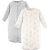 Hudson Baby Unisex Baby Cotton Long-Sleeve Wearable Sleeping Bag, Sack, Blanket
