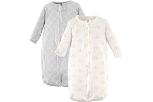 Hudson Baby BabyCotton Long-Sleeve Wearable Sleeping Bag, Sack, Blanket