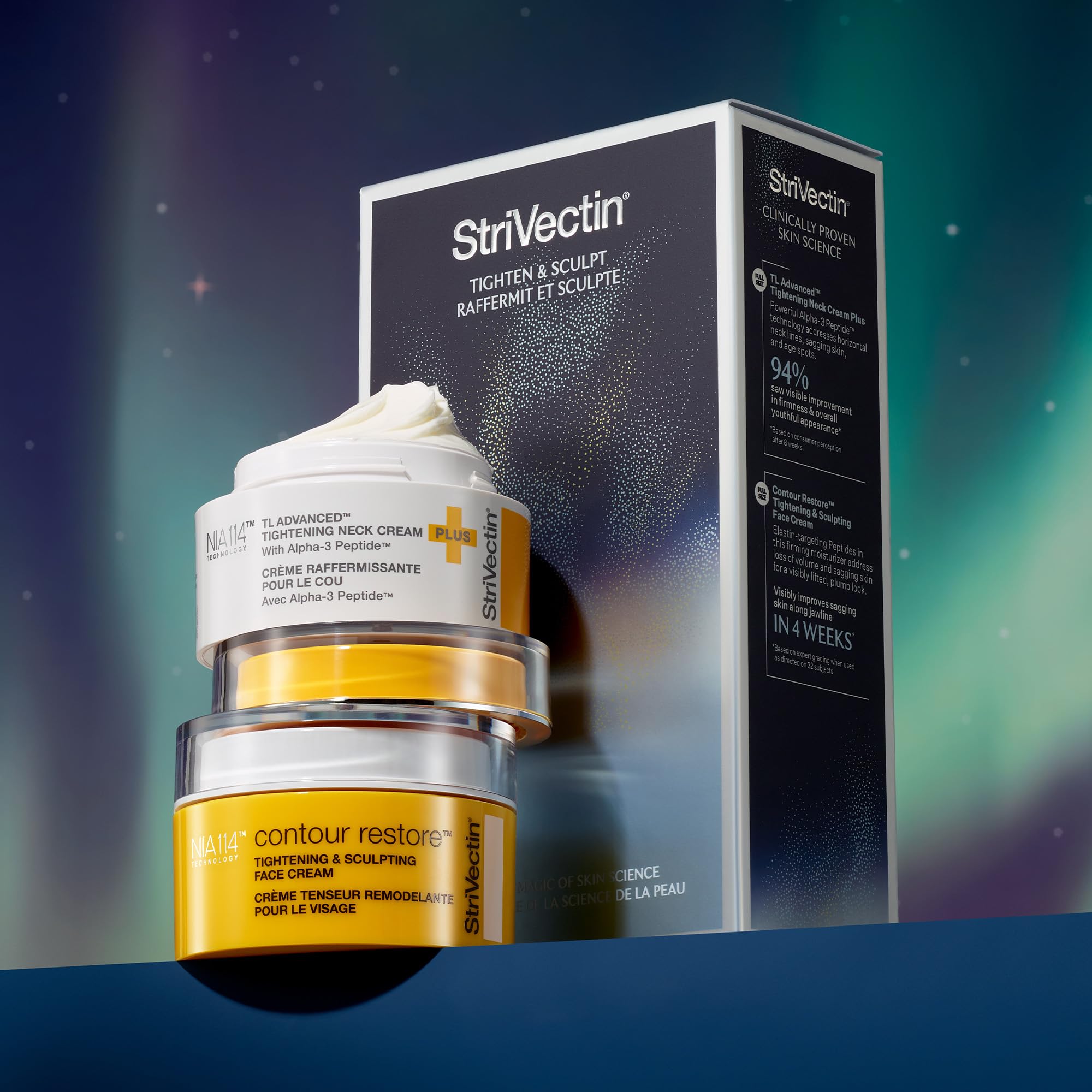 StriVectin TL Advanced? Holiday Duo Tighten and Sculpt Kit, Brighten and Lift Skin Tone, Peptides and Hyaluronic Acid
