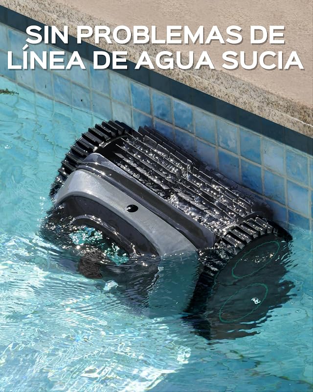C1 Robot Pool 160min Bateria, 160m² Paredes do chão Linha de água