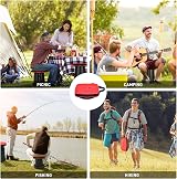 LUXJET Collapsible Stool 484lb Load Capacity Portable Camping Folding Stool view 7
