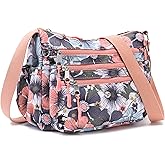 AOCINA Crossbody Bags for Women Multi Pocket Nylon Lightweight Ladies Purses Messenger Shoulder Handbags Satchel Travel Bag
