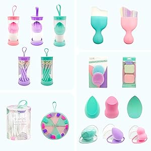 Saana Priti Makeup Sponges Blender Set Lot Cosmetic Sponge Latex-free Soft Cosmetic Blenders for Women and Girls Beauty Powder all kinds, foundation, BB cream, powder, etc for Girls and Women