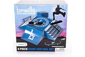 Braille Skateboarding Mini Skateboard Ramp – Series 2, Multicolor (215)