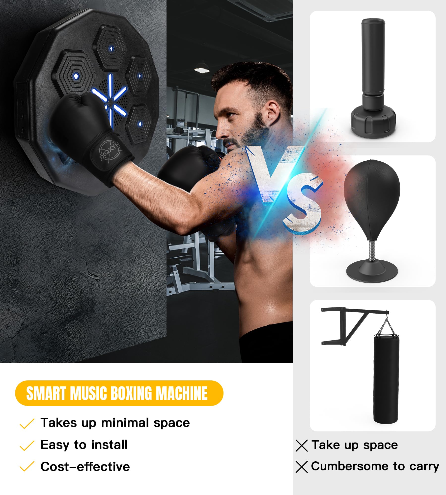 Mua 2024 Portable LED Bluetooth Music Boxing Machine with USB Charging ...