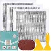 3Pcs Drywall Repair Kit Large Hole, 12 x 12in Self-Adhesive Drywall Patch | Wall Repair Patches Kit with Sandpapers &amp; Scrapers for Small Big Holes &amp; Cracks, Quick Fix for Ceiling Bathroom Wall Damage