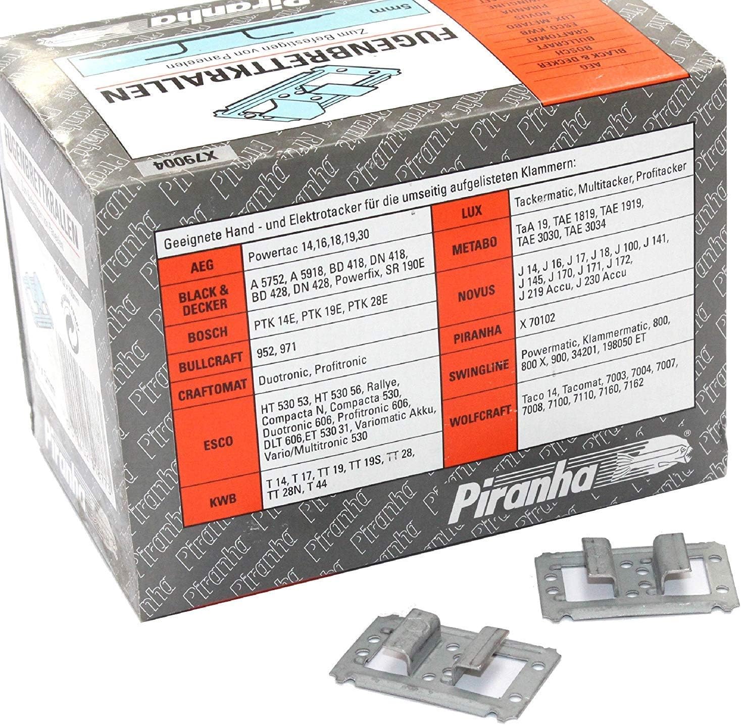 PIRANHA X79004 5MM PROFILE CLADDING CLIPS FOR JOINING PANELS TO WALLS