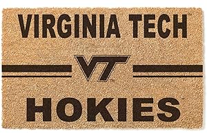 KH Sports Fan Virginia Tech Hokies Logo Team Coir Doormat, Multi (1063100501)