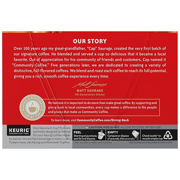 COMMUNITY COFFEE SOUTHERN PECAN PRALINE FLAVORED 12 COUNT KEURIG K-CUP COFFEE PODS, MEDIUM ROAST, 12 COUNT (PACK OF 1)