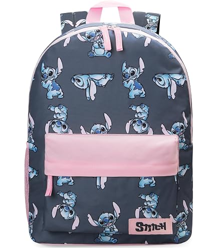 Disney Lilo & Stitch Blue Tropical Leaves Mini Backpack BLACK NONE