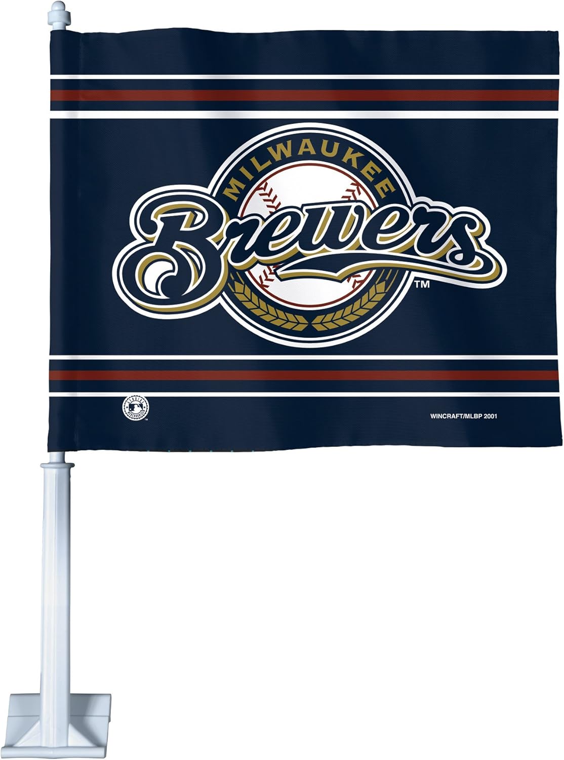 MLB Milwaukee Brewers Car Flag Sports Fan Automotive