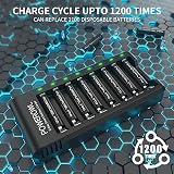 POWEROWL Pro AAA Rechargeable Batteries 8 Pack 1100mAh 1.2V Ni-MH with Charger view 4
