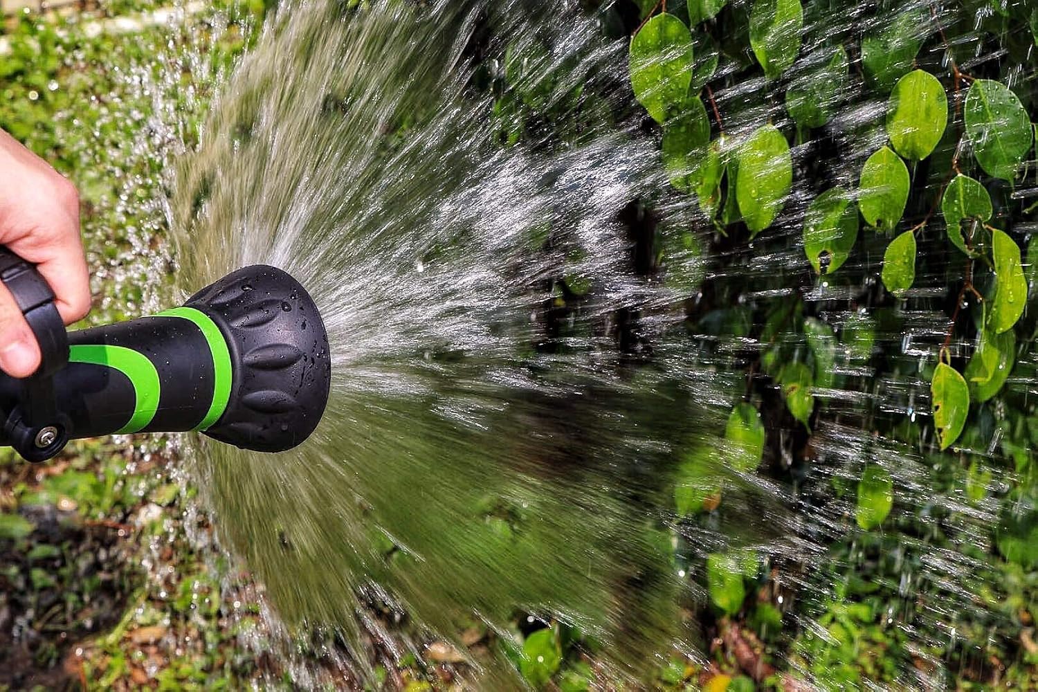 GREEN MOUNT GSFNG98 Garden Hose Nozzle, Fireman's Hose Heavy Duty Nozzle, High Pressure Sprayer with Ergonomic Handle for Arthritis : Garden & Outdoor