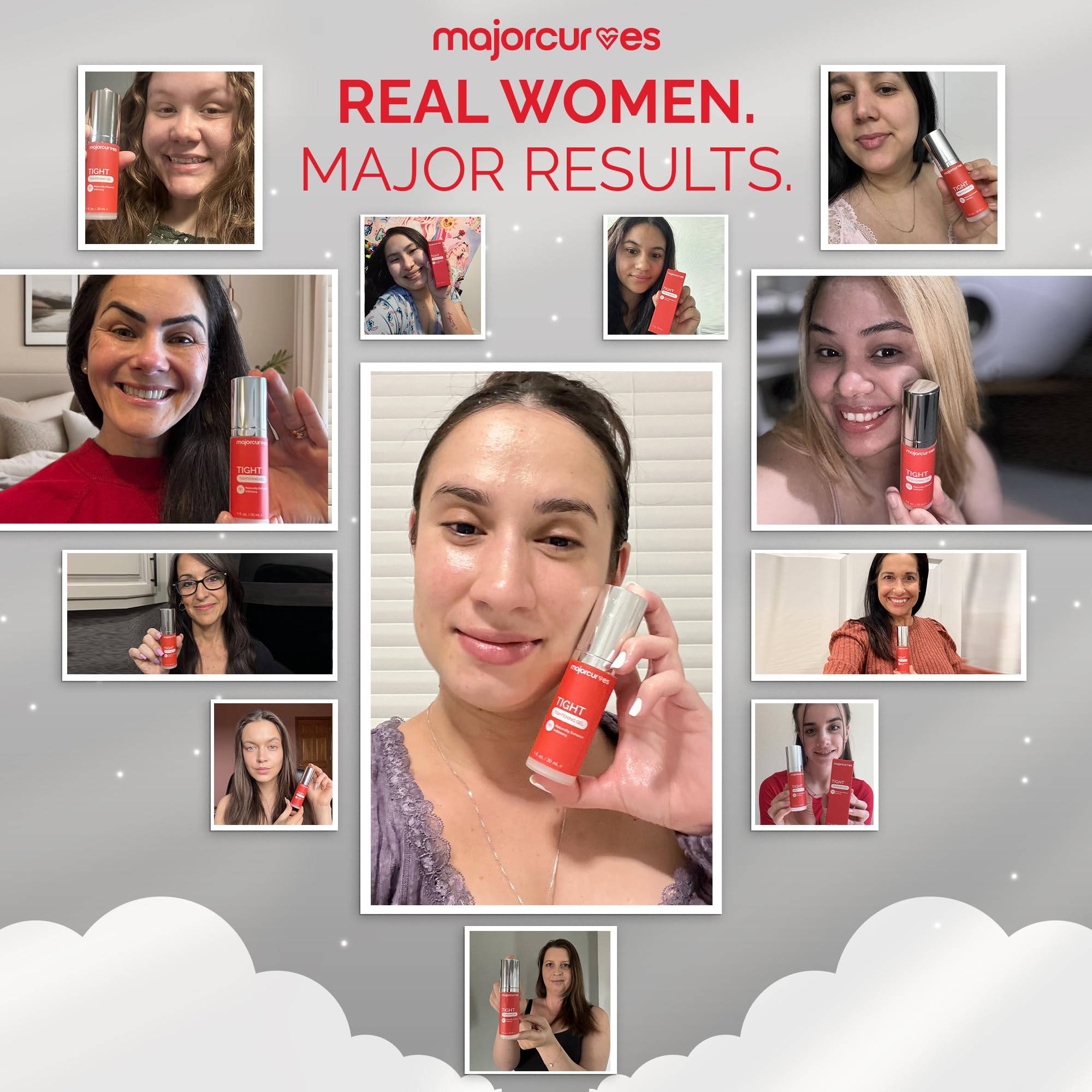 Major Curves Feminine Tightening Gel – Fast-Acting Herbal Firming Formula for Women – Natural Botanical Blend for Comfort, Freshness & Confidence – Non-Greasy, Easy to Apply