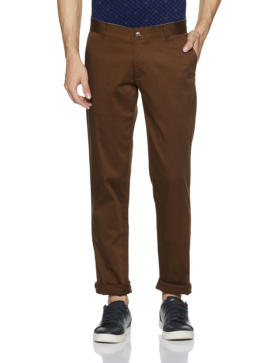parx men's slim fit casual trousers