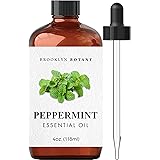 Brooklyn Botany Peppermint Essential Oil – 100% Pure and Natural – Therapeutic Grade Essential Oil with Glass Dropper - Peppe