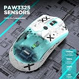 KUIYN 383 PRO M5 Ultralight Wired Gaming Mouse 65g PAW3325 12000 DPI 26 RGB view 5