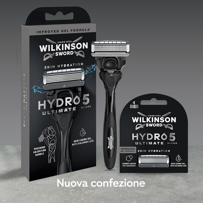 Hydro 5 Ultimate, rasoio uomo, 5 lame di ricarica