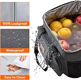 Lifewit Lunch Bag 24L Insulated Cooler 40 Can Dark Grey view 3