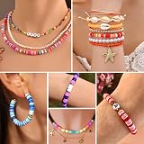 Fournine 7600 Pcs Clay Beads Bracelet Kit 24 Colors 2 Boxes 6mm Beads view 6