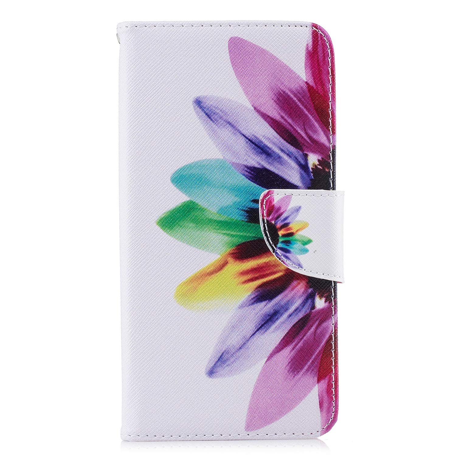 Thoankj Samsung Galaxy A71 Case Shockproof Slim PU Leather Flip Pouch Wallet Phone Silicone Cover with Magnetic Stand Card Holder Slot Protective Smartphone Cases for Samsung Galaxy A71 Floral
