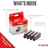 Canon CLI-581XXL Ink Cartridge Multipack Black Cyan Magenta Yellow XXL 4 Pack view 2