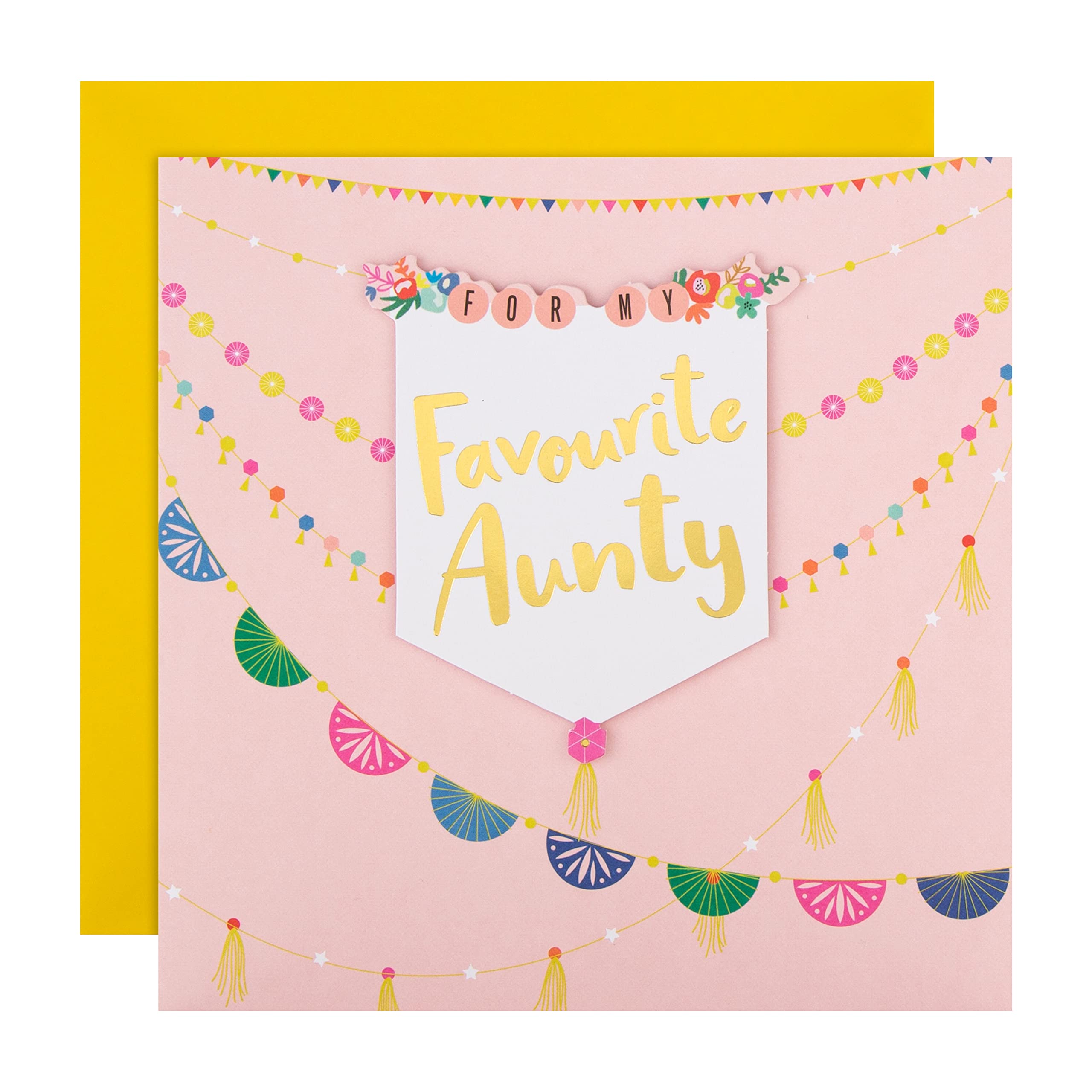 Hallmark Birthday Card for Aunty - Contemporary Party Decorations Design
