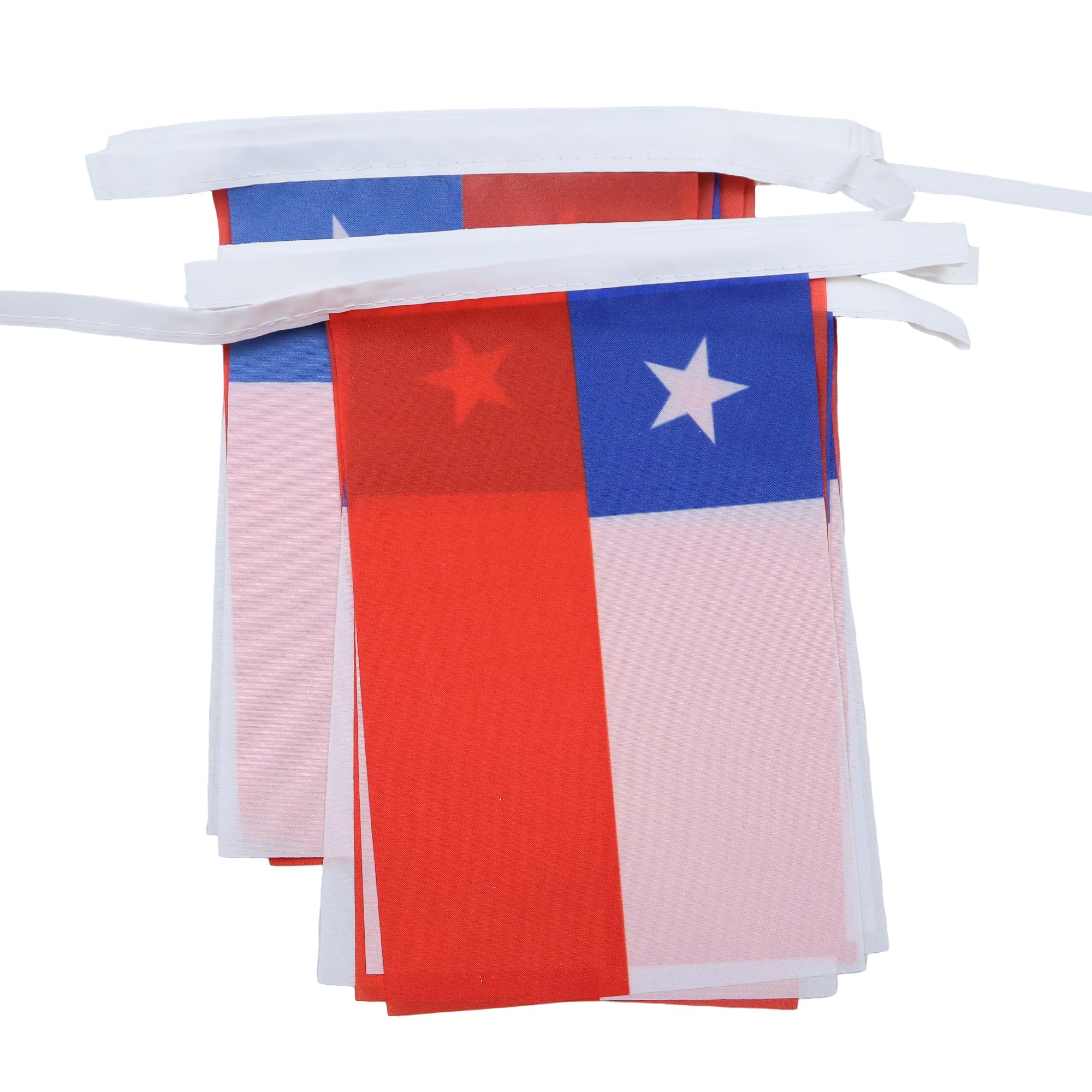 AZ FLAG Chile Bunting Flag, 20 Ft Garland with 20 Small Chilean Flags 8'' x 6'', 100% Polyester String Pennant, 6 meters — image 1