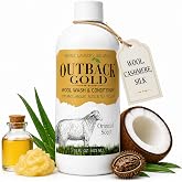 Outback Gold Wool Wash 16 oz, Original Floral Scent, Lanolin Wool Detergent | Lanolin-replenishing, pH-neutral wash for wool, cashmere, alpaca and sheepskin. Plant-derived cleansers. HE compatible.
