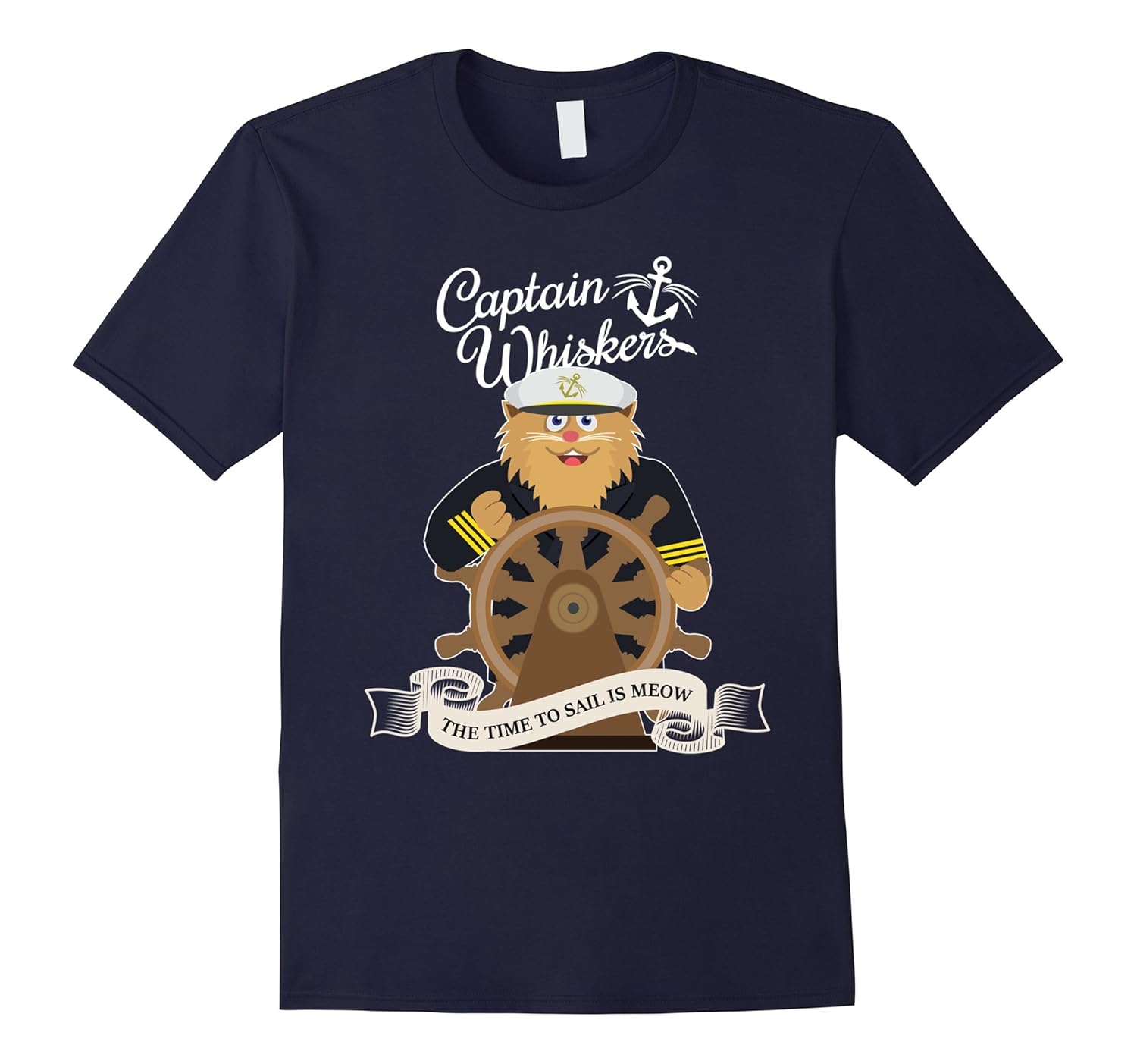 Captain Whiskers Cartoon Shirt-ANZ