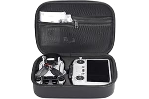 PONYRC Mini 5 Pro Case, Portable PU Leather Small Storage Bag Case for DJI Mini 5 Pro Fly More Combo, DJI RC 2/ RC-N3 Control