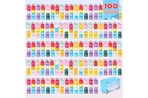 KENWQZI 100Pcs Valentines Mini Pop It Fidget Toys Bulk Party Favors for Kids Pop Keychain Sensory Toys Bag Fillers Pop Toddler Carnival Treasure Easter Classroom Prizes Stress Reliever Anti-Anxiety Toy