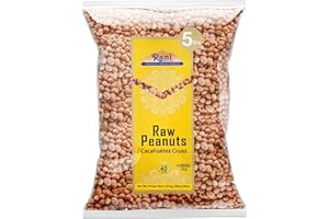 Rani Peanuts, Raw Whole With Skin (uncooked, unsalted) 80oz (5lbs) 2.27kg Bulk ~ All Natural | Vegan | Kosher | Gluten Friend