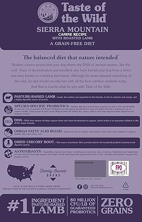 taste of the wild lamb 30lb