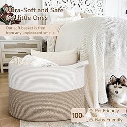 INDRESSME 115L Extra Large Blanket Basket, Soft
